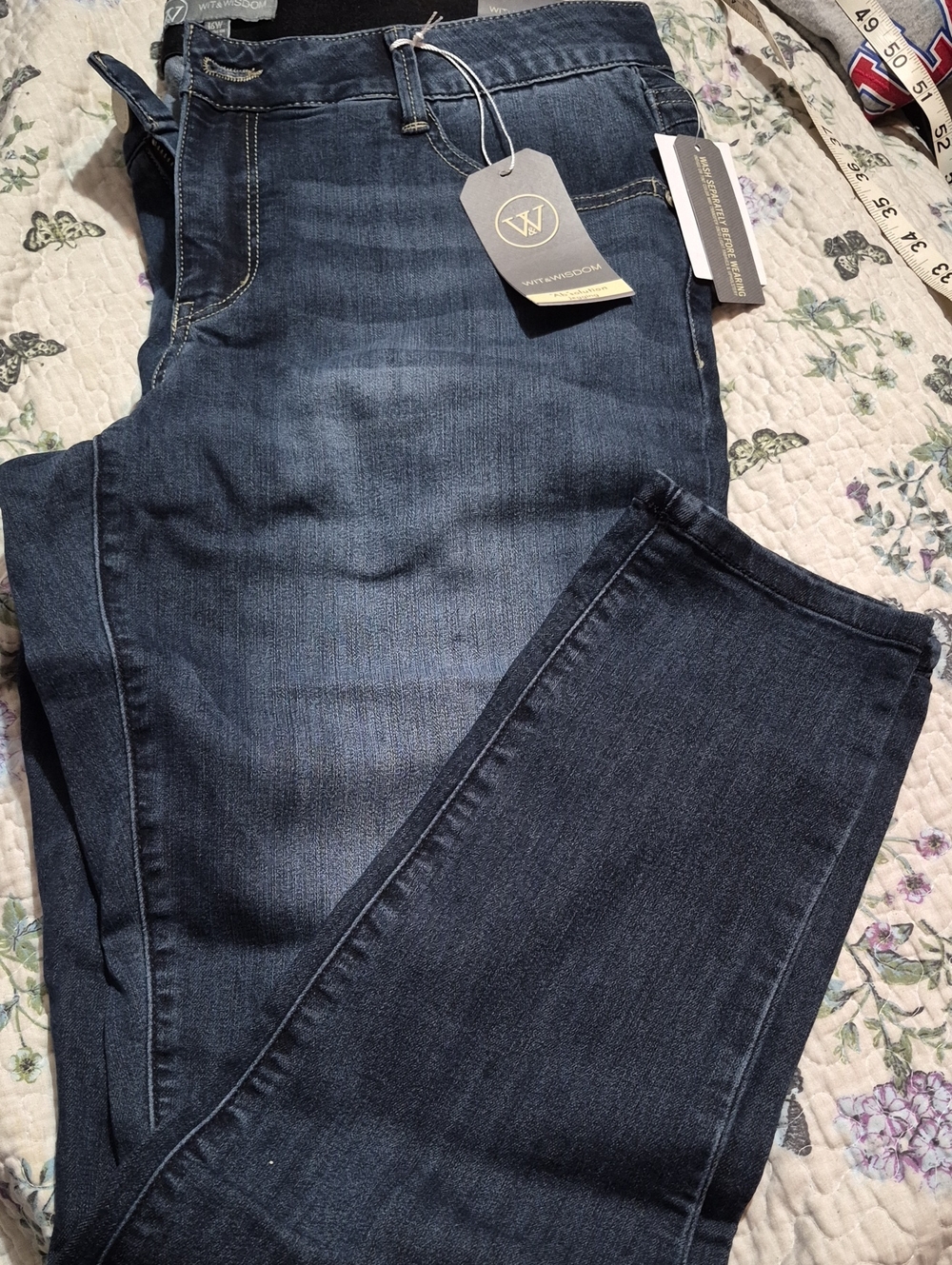 Wit & Wisdom Dark Indigo Skinny Jeans
